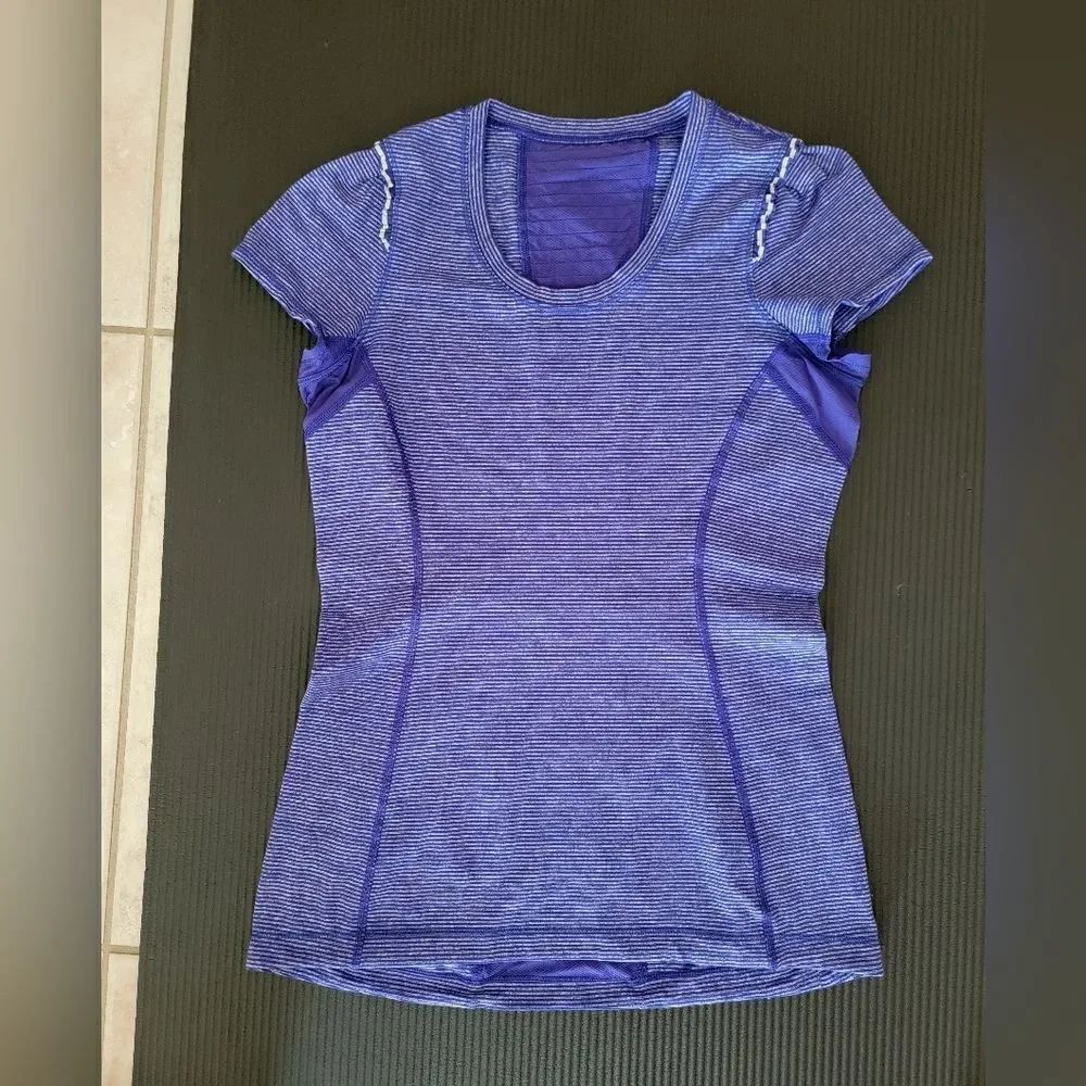 Striped Purple Athletic Top